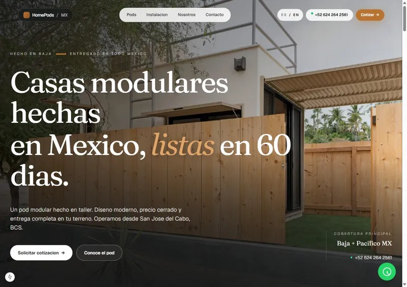 HomePods México website